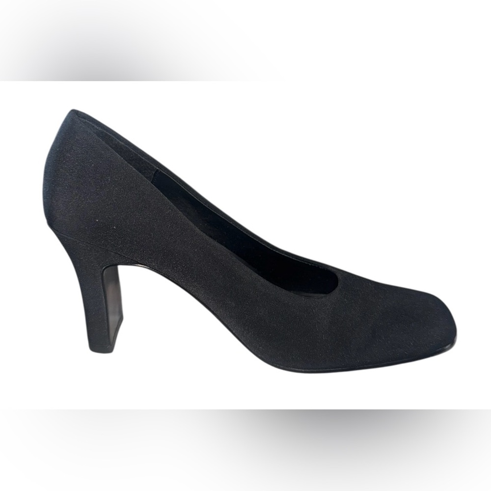 Mootsies Tootsies Leather Sleek Black Heels 💕